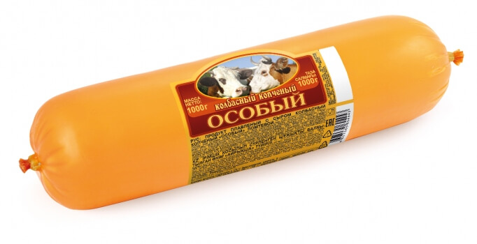 Продукт плавленый колбасный копченый Особый Ястро-переработка